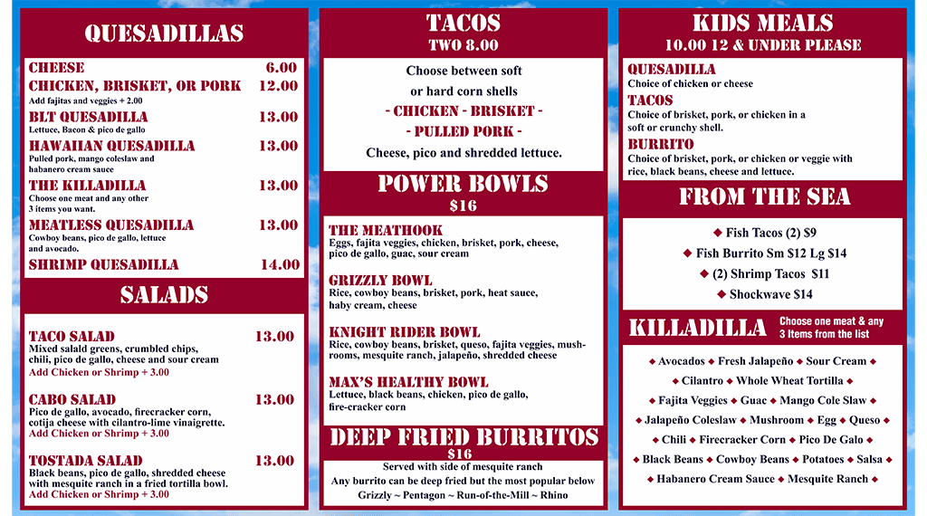 AB Menu page 1 October 2025 AB Menu